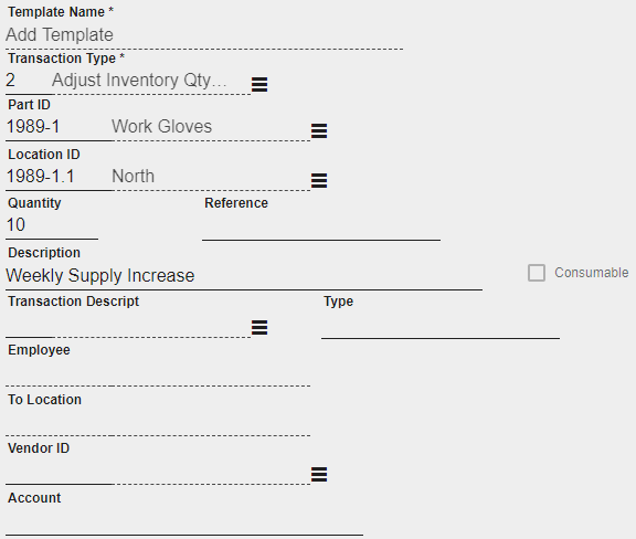 example template