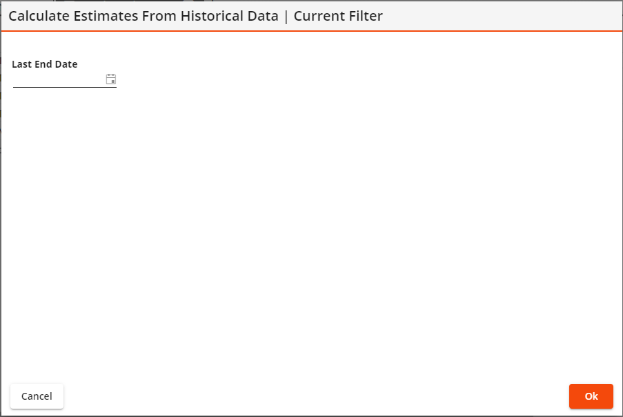 calc estimates filter tool