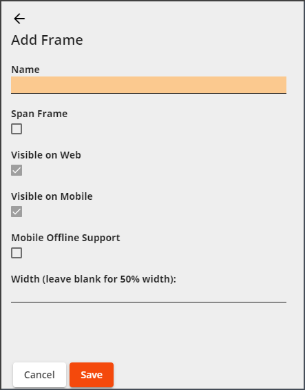 add frame window