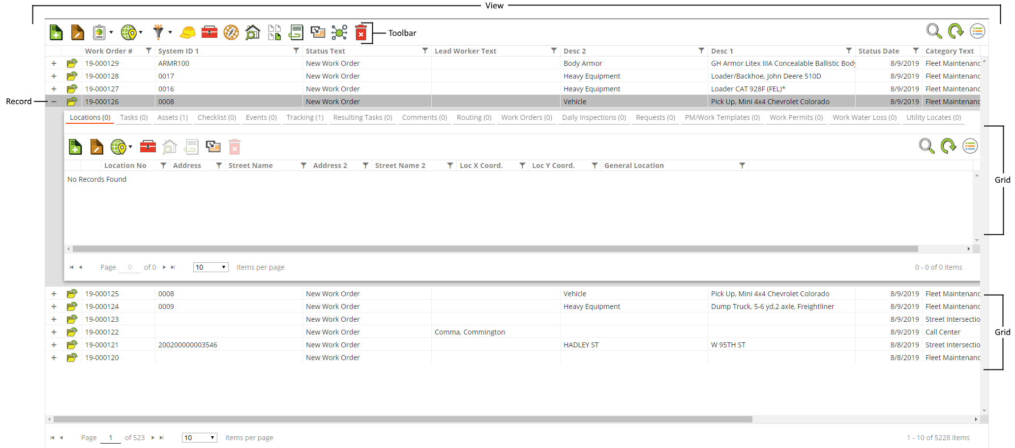 sample module view