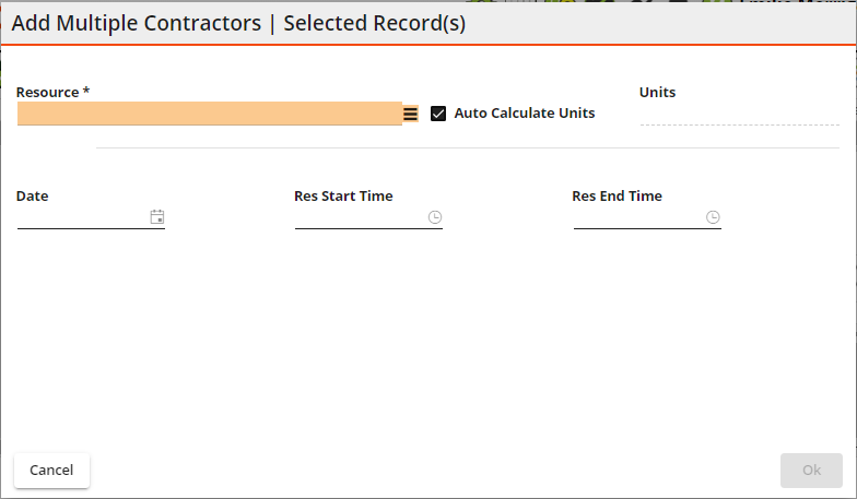 Add Multiple Contractors to Selected Task(s)