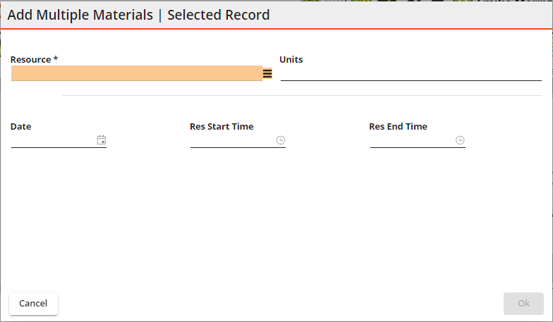 Add Multiple Materials to a Task(s)