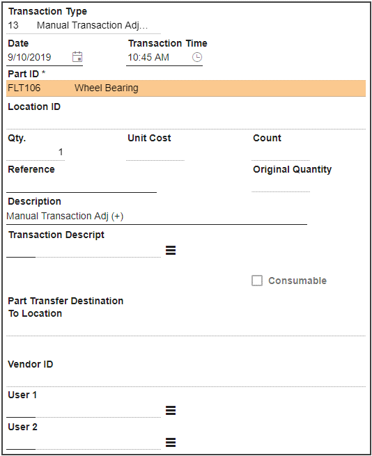 sf inaccurate part counts manual trans