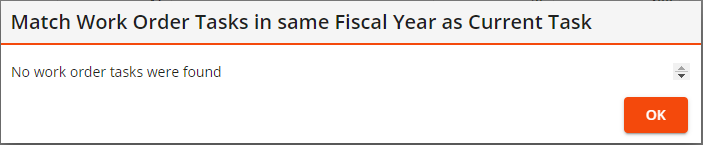 match wo task fiscal year error