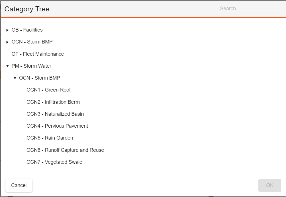 category lookup tree