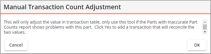 manual trans count adjust