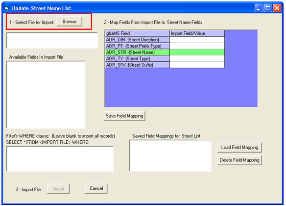 import dialog