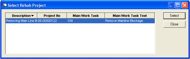 Select Rehab Project