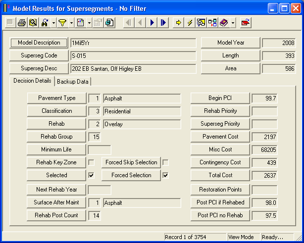 Segment Results