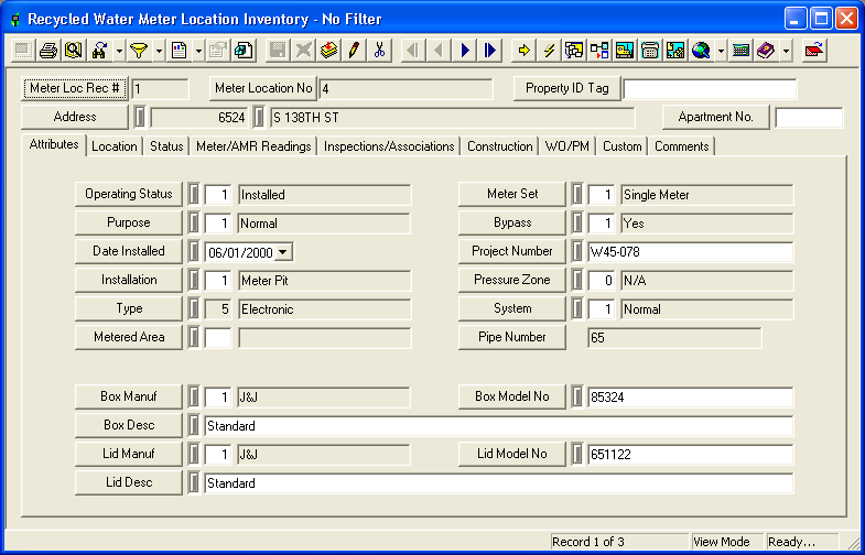 Recy Meter Loc