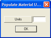 Populate Units PM