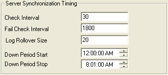 Server Synch Timing