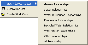 View Address Relates Menu