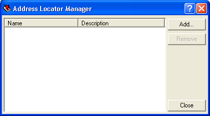 Address Locator Manager