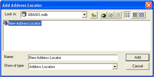 Add Address Locator