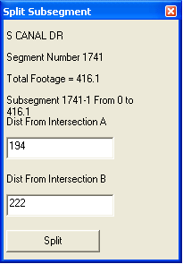 Split Subsegment