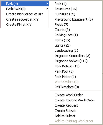 Asset Menu