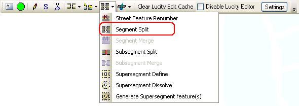 split segment menu