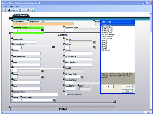 List of Fields