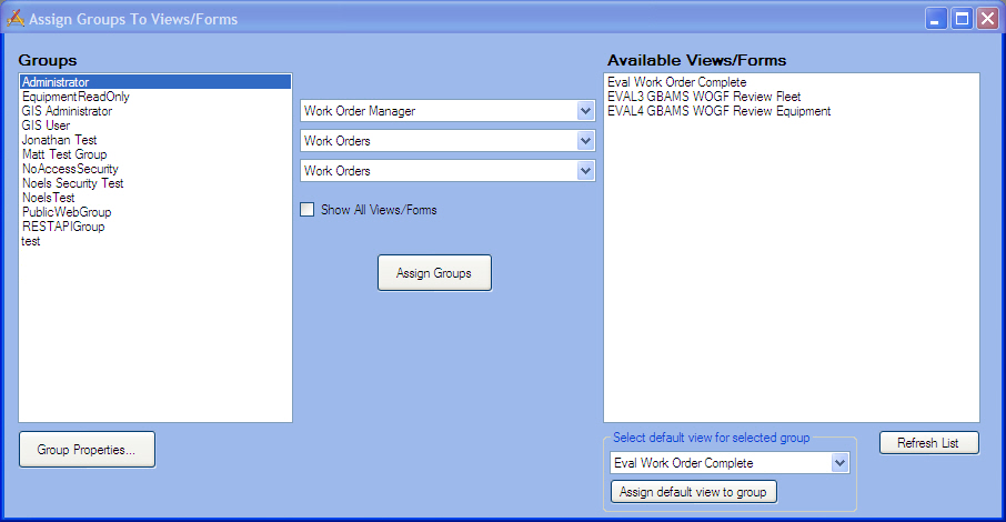 assign groups
