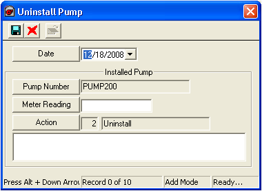 Uninstall Pump