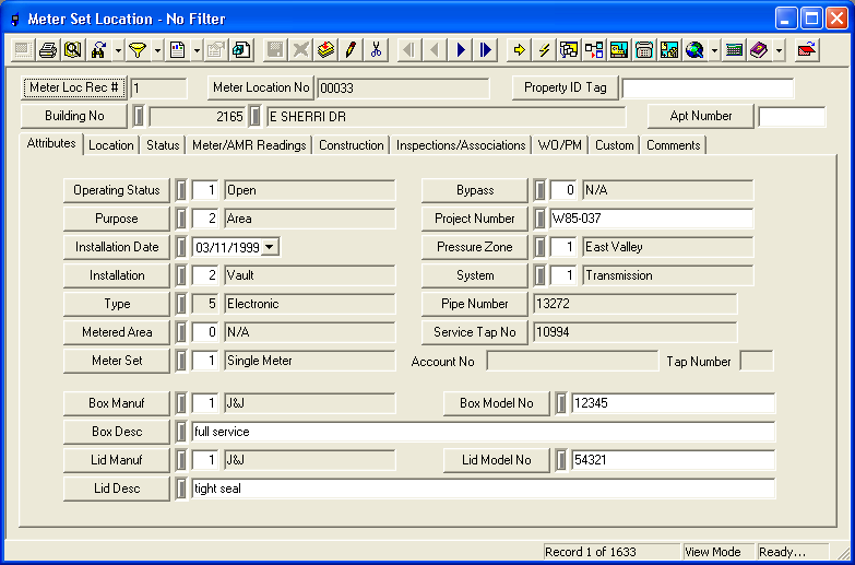 Dist Meter Loc