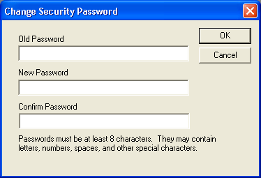 change security password