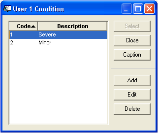 User 1 Condition
