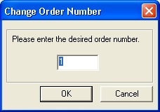Change Order Number