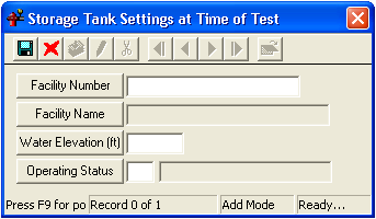 Storage Tank Settings