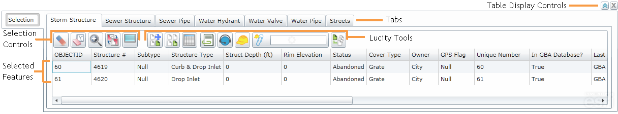 Web Map_selection example