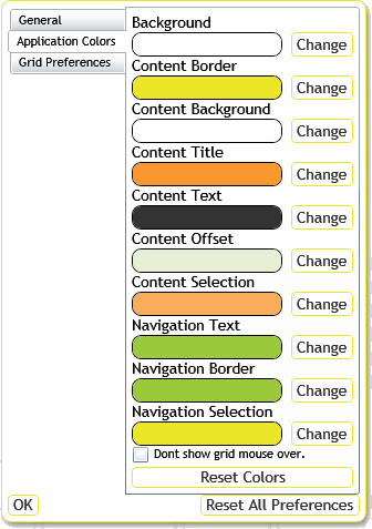 web preferences color