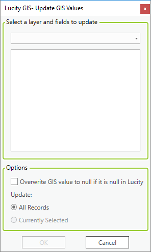 update gis values