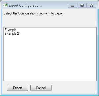 Export selection