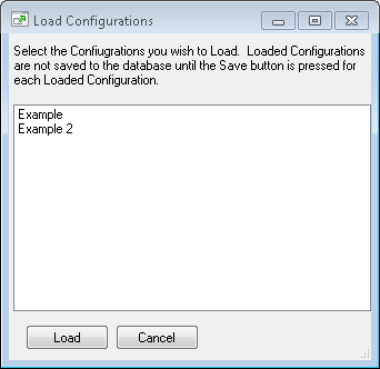 load configuration