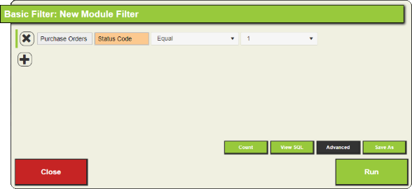 1 status code filter