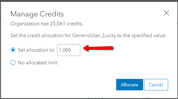 manage credits
