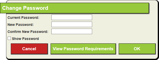 password change