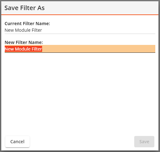 save filter