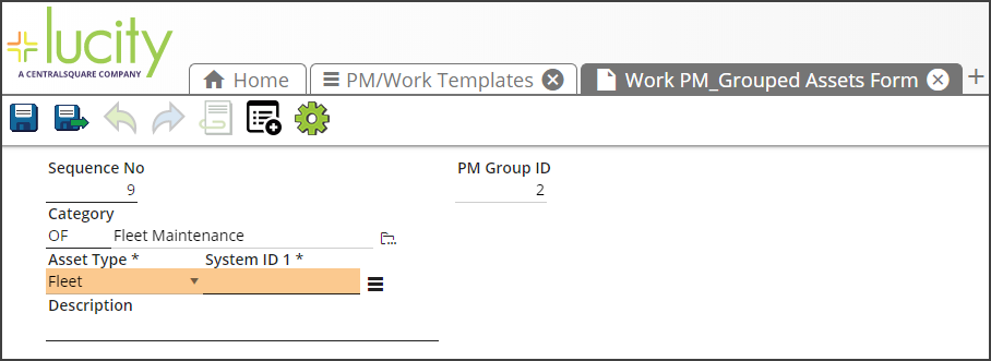add new pm group asset form