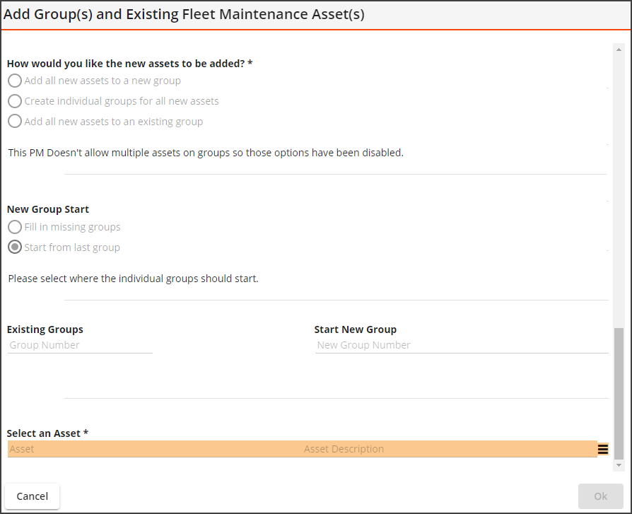 add group and module asset to grouped pm