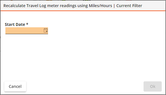 recalculate travel log meter readings start date