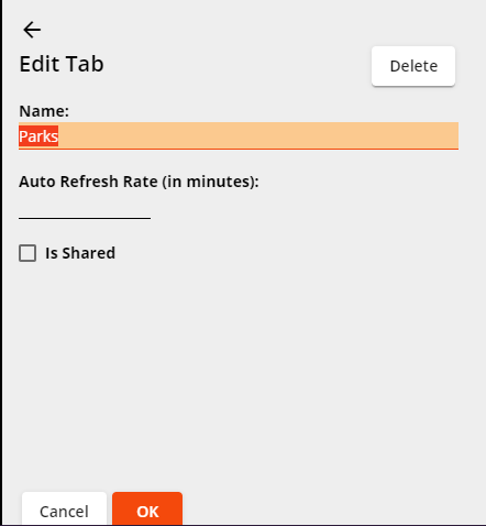 remove user tab