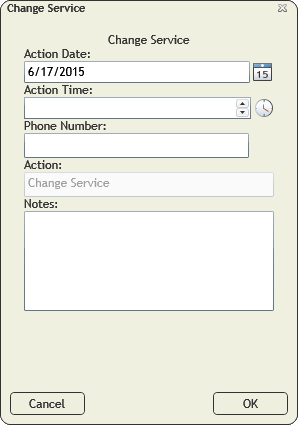 change service
