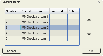 reorder checklist