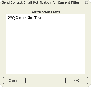 send contact email to filterset
